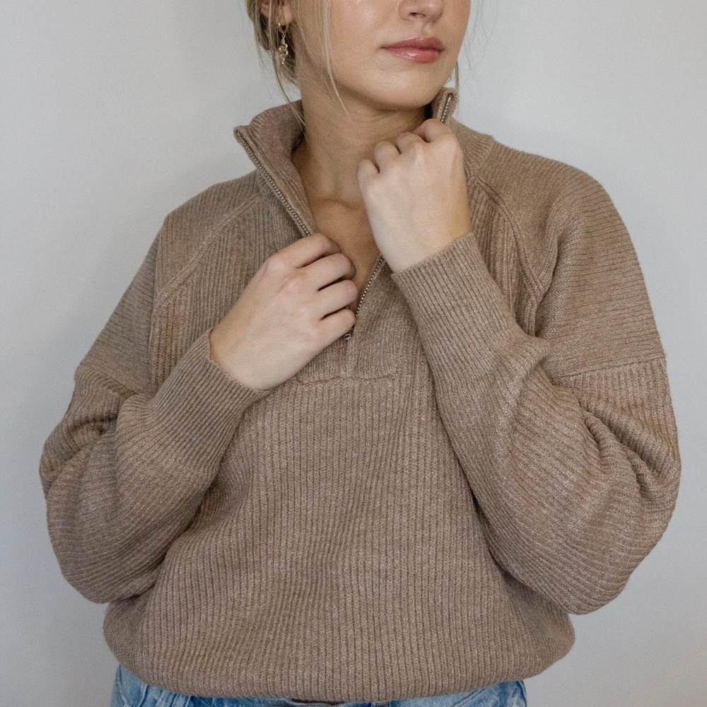 NEW! Lush 1/4 Zip Sweater